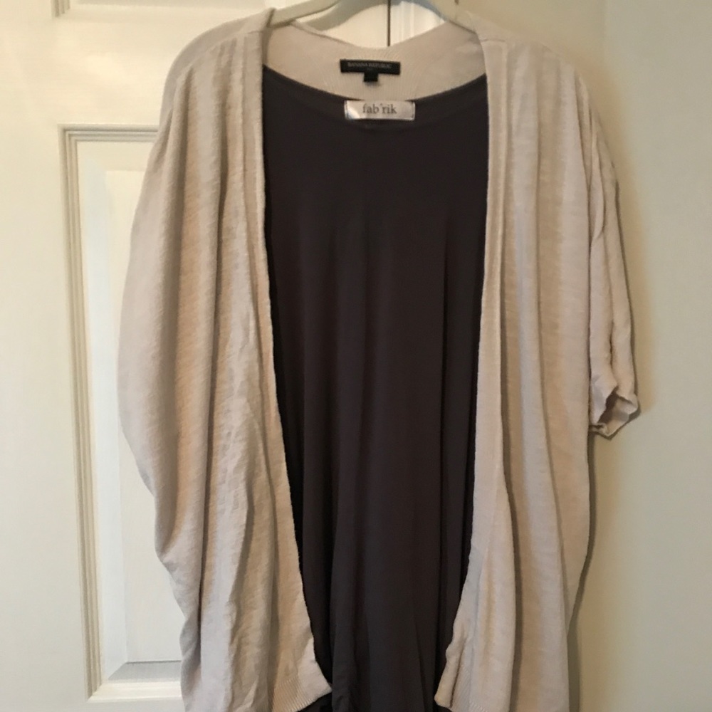 Banana Republic cream cardigan